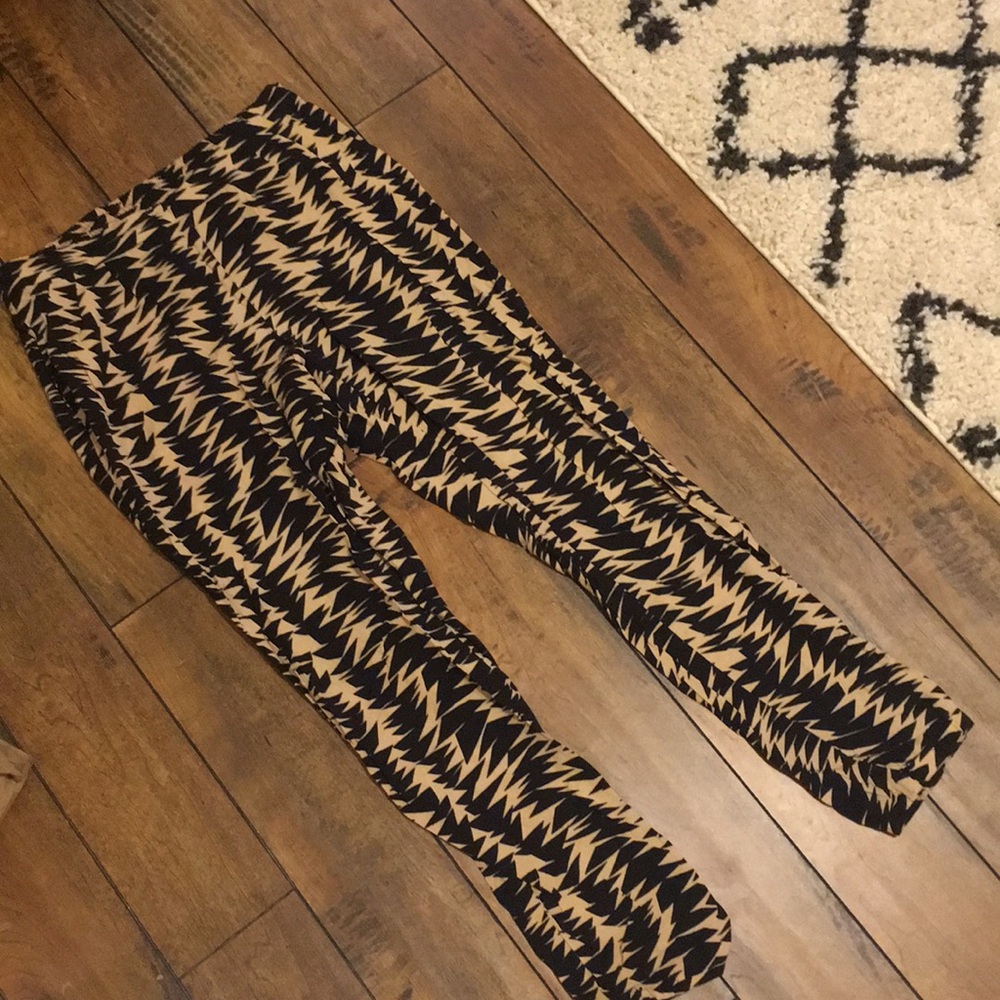 Topshop geometrical fabric pants